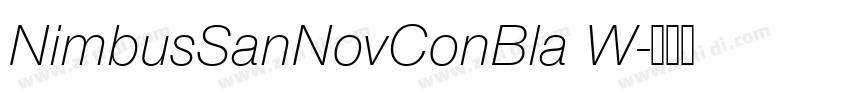 NimbusSanNovConBla W字体转换 NimbusSanNovConBla W字体转换